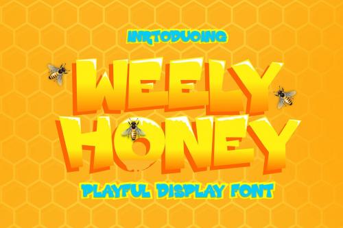 Weely Honey - Playful Display Font