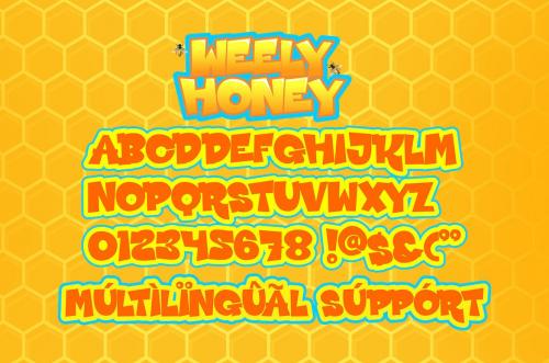 Weely Honey - Playful Display Font