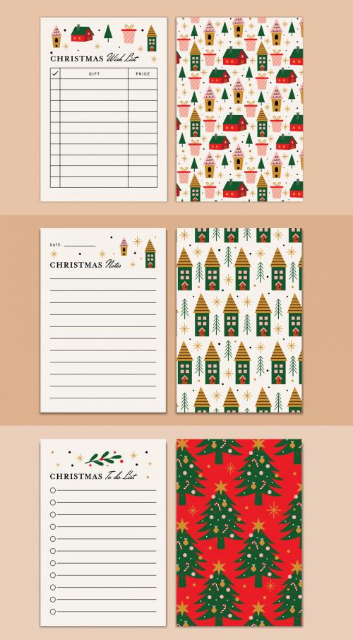 Christmas Notes and Lists Planner Layout - 395354073