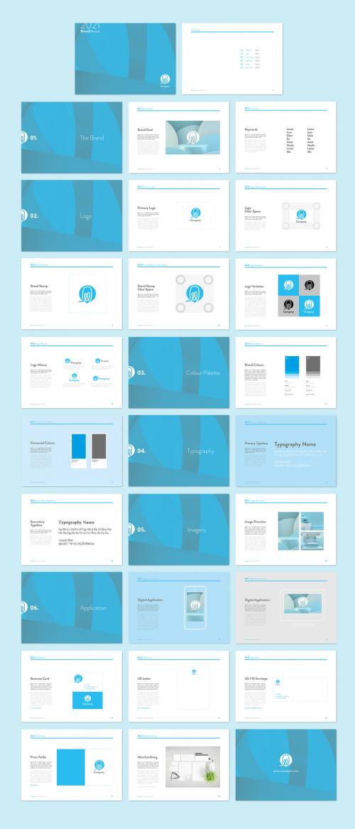 Minimal Blue Style Grand Guidelines - 395376461