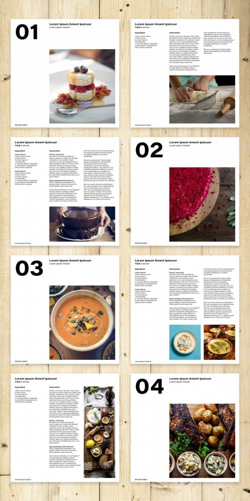 Recipe Sheets Layout - 395376495