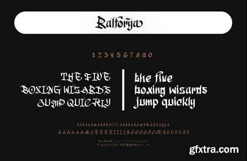 Ralforya Font W4GSG75