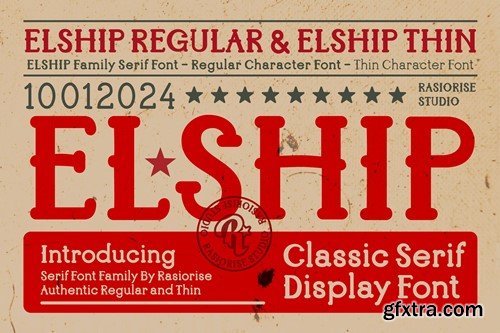 Elship - Art Deco Serif Classic WUF8FZG