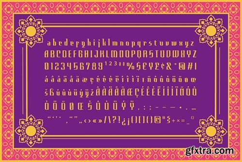 Indikhala - Eid Festive Multi Culture Typeface PTSHXZX