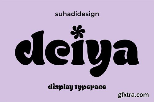 Deiya display retro typeface 44A3QPL