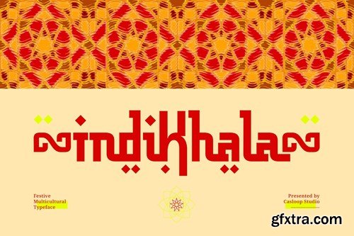 Indikhala - Eid Festive Multi Culture Typeface PTSHXZX