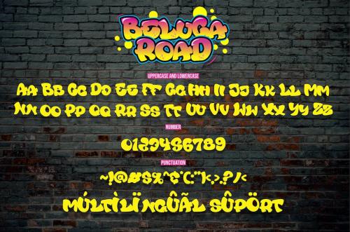 Beluga Road - Decorative Graffiti Font