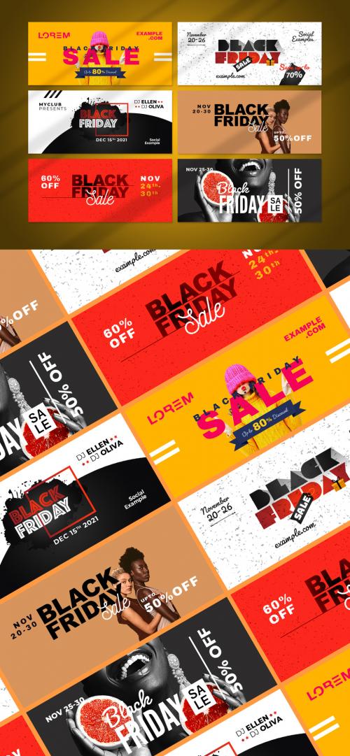 Black Friday Social Media Timeline Cover Layout - 396377413