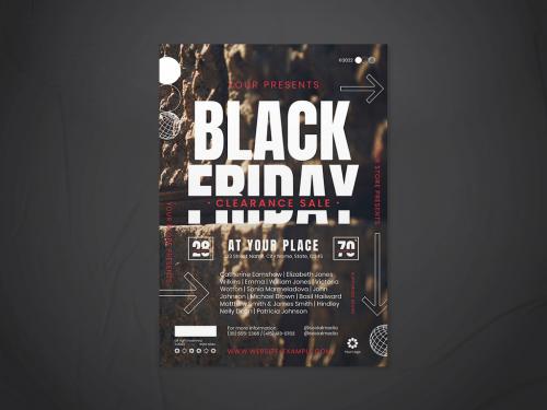 Black Friday Flyer Layout - 396599839