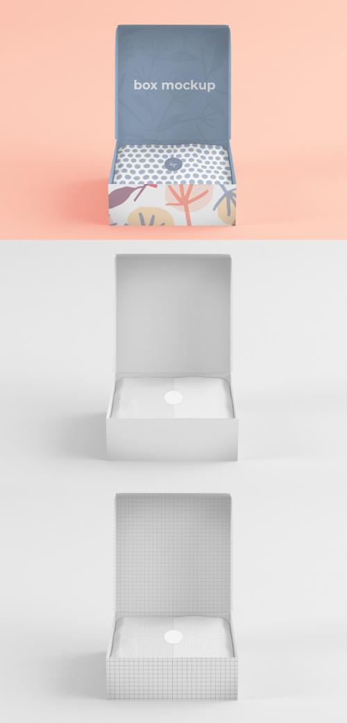 Front Open Box Mockup - 396842977