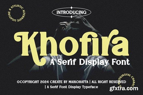 Khofira - Serif Display Font R8FMASP