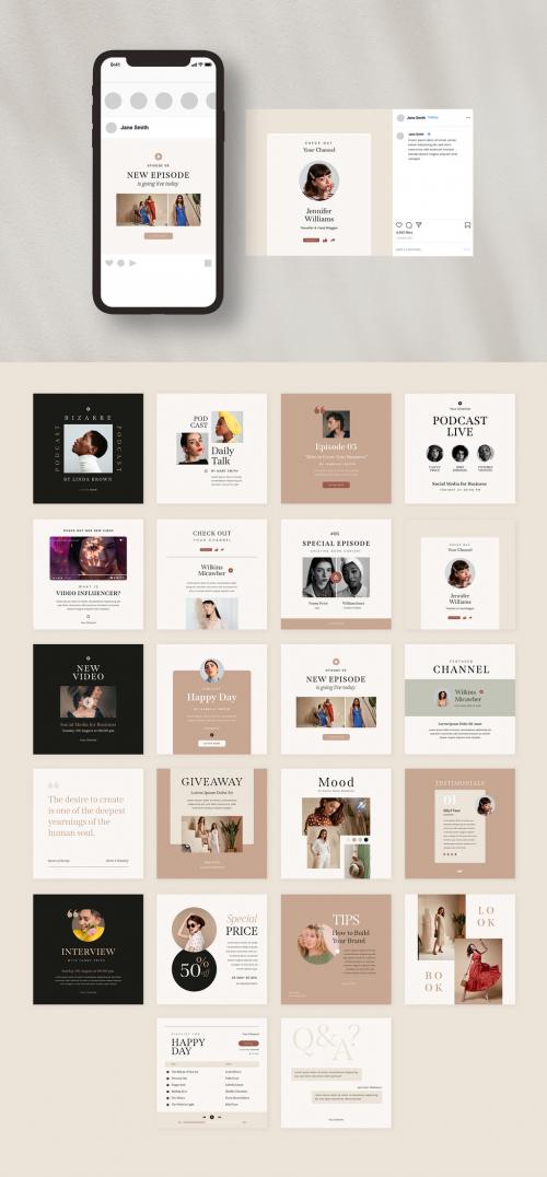 Influencer Social Media Post Layout - 396855445