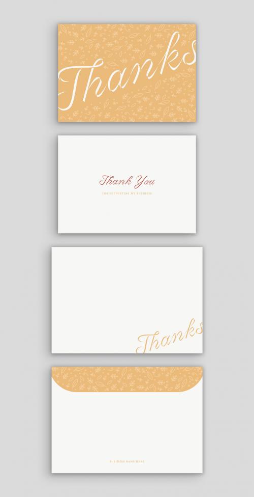 Simple Greeting Card with Envelope - 396864944