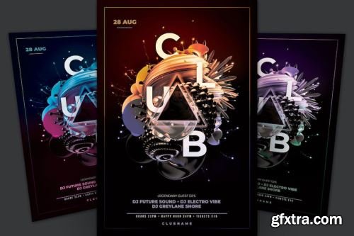 Club Flyer Design Pack 14xPSD