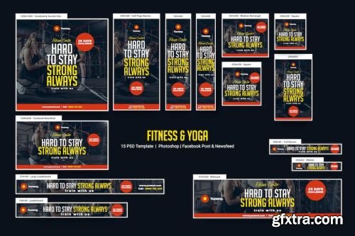 Fitness Design Pack 14xPSD