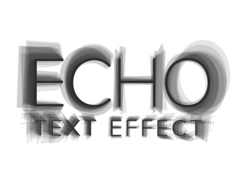 Echo Text Style Effect - 396883579