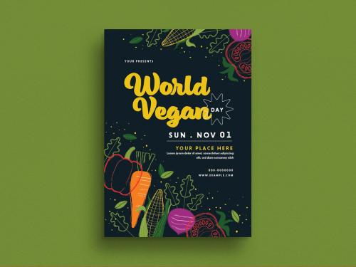 World Vegan Day Flyer Layout - 397051572