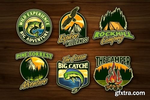 Outdoor Logo Design Pack 15xPSD