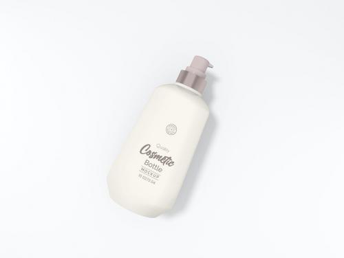 Cosmetic Cream Pump Bottle Branding Mockup Set