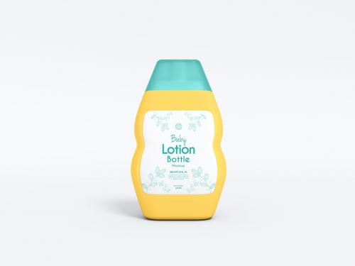 Body Lotion Bottle Packaging Mockup Set