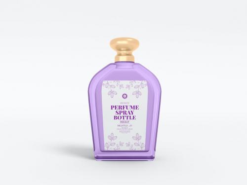 Luxury Glass Perfume Spray Bottle Branding Mockup