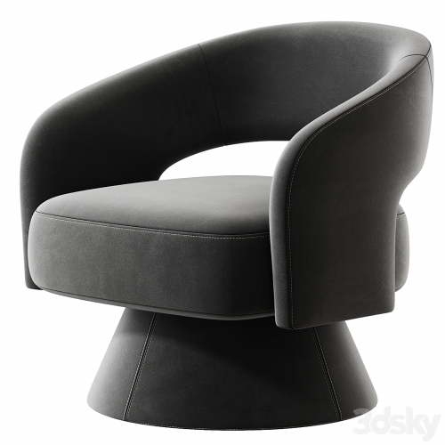 Aracelly Upholstered Swivel Barrel Chair