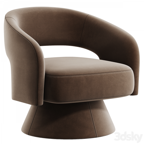 Aracelly Upholstered Swivel Barrel Chair