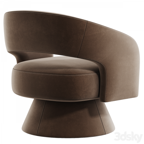 Aracelly Upholstered Swivel Barrel Chair