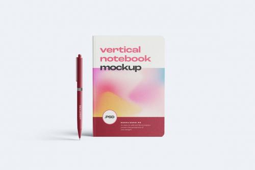 Vertical Notebook Mockup Set