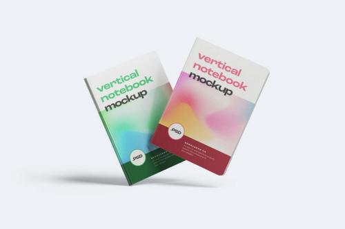 Vertical Notebook Mockup Set