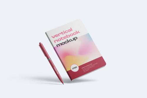 Vertical Notebook Mockup Set