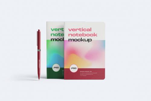 Vertical Notebook Mockup Set