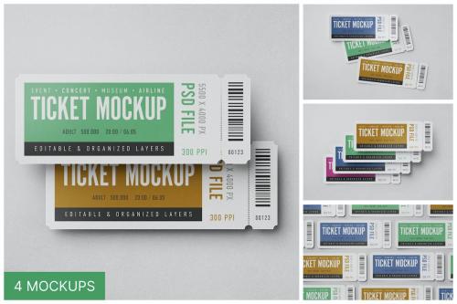 Ticket Mockup Set