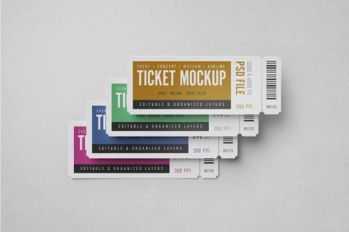 Ticket Mockup Set