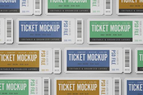 Ticket Mockup Set