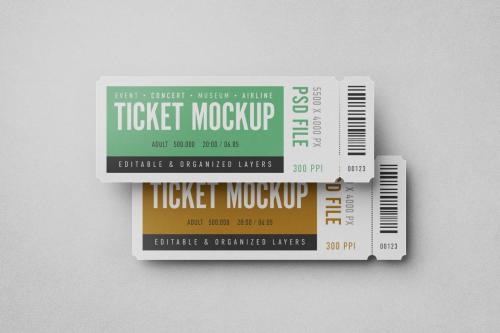 Ticket Mockup Set