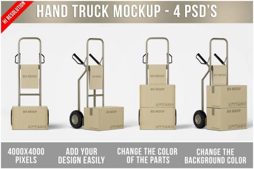 Hand Truck Mockup