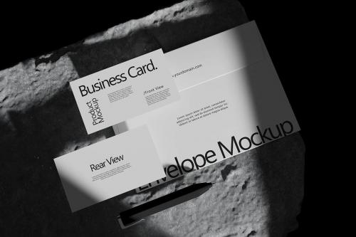 Business Card and Envelope Mockup