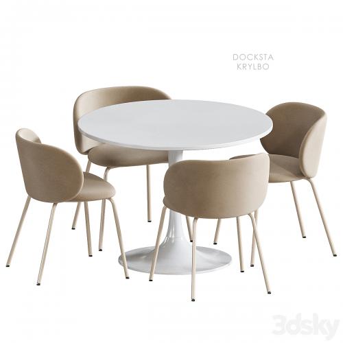 IKEA DOCKSTA KRYLBO table and chairs