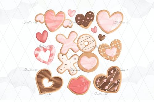 Valentine Cookies Clipart