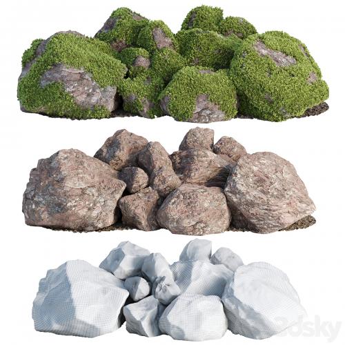 Mossy rock garden collection vol 140