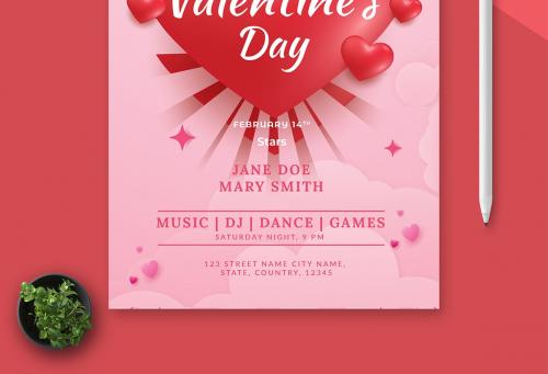 Valentine Flyer Layout