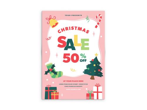 Christmas Sale Flyer Layout - 397856190