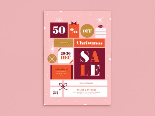 Christmas Sale Flyer Layout - 397856232