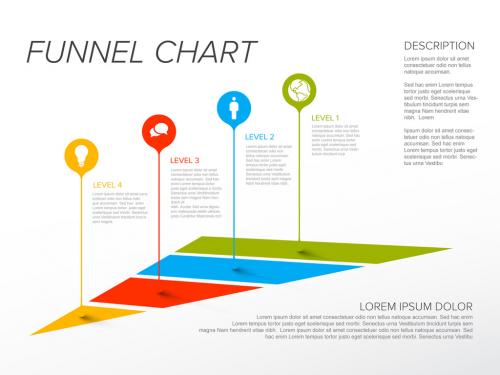 Pyramid Infographic with Droplet Pointers - 397888029