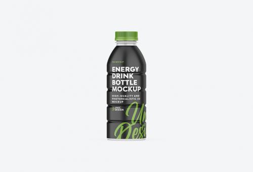 Energy Drink Bottle Mockup