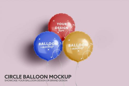 Circle Balloon Mockup