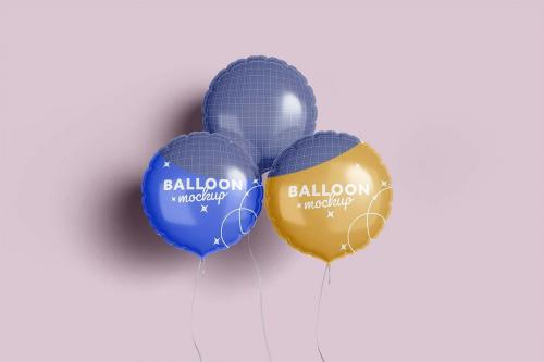 Circle Balloon Mockup