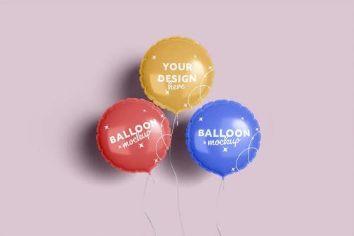 Circle Balloon Mockup