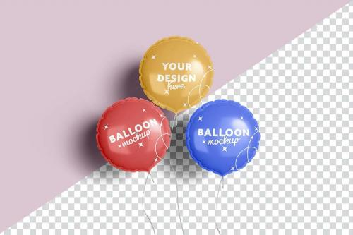 Circle Balloon Mockup